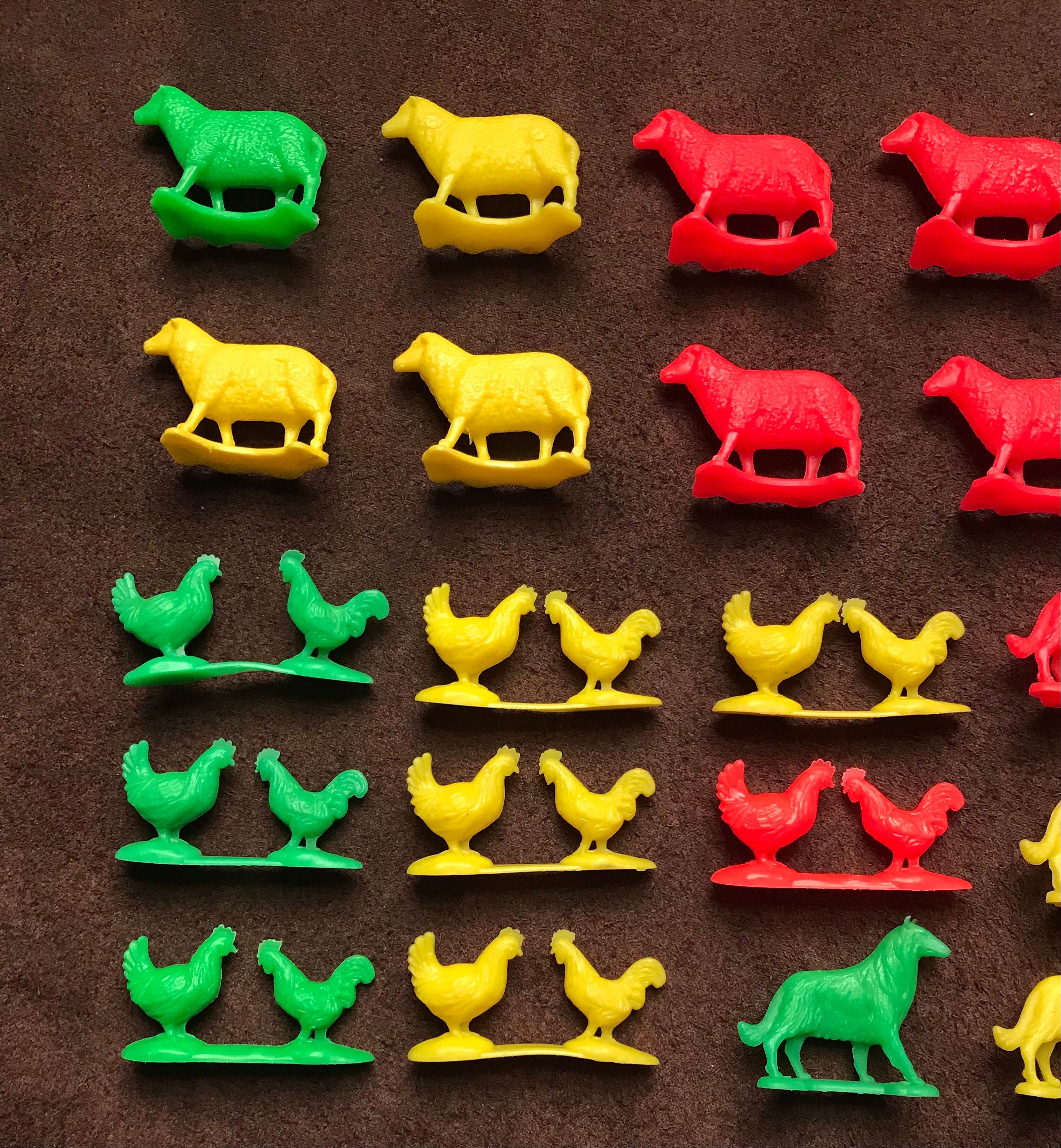Vintage Colorful Plastic Farm Animals - Etsy Vintage Colorful Plastic Farm Animals - Etsy