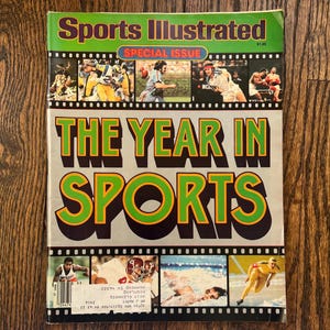 vintage 1980 Sports Illustriert - Das Jahr im Sport