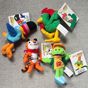 90s Kellogg's Breakfast Cereal Bean Bag Toys - Etsy