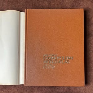 vintage 70s large Rand McNALLY cosmopolitan world atlas