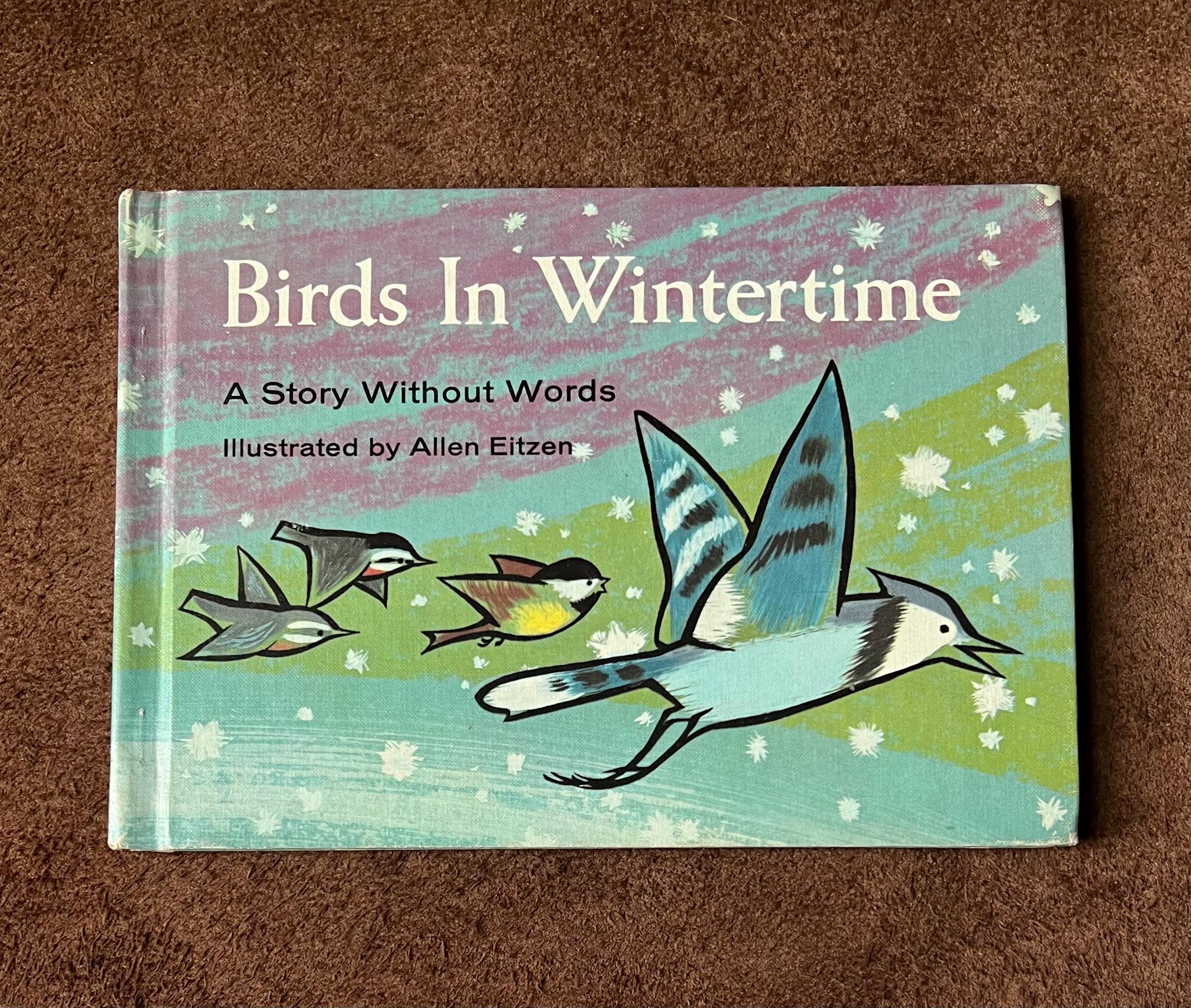 冬の鳥 - 60年代のヴィンテージの児童書 - 素晴らしいイラスト - Etsy 日本