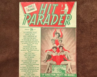 1940s HIT PARADER - music magazine - July 1944