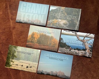 GRAND TETON National Park - collection of postcards