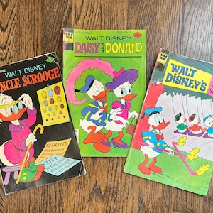 Vintage Walt Disney Comic Books - Donald Duck Scrooge