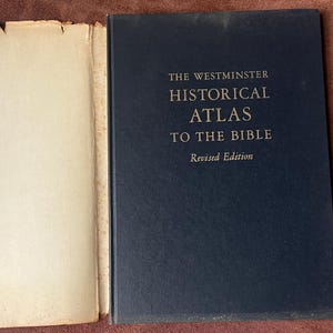 HISTORICAL ATLAS To The BIBLE - 1950s hardcover book