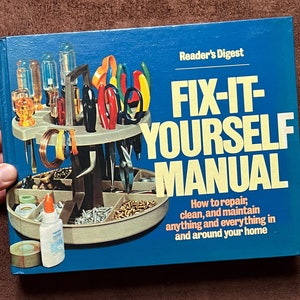 70s 80s FIX-IT-YOURSELF Manual - Readers Digest - thick book