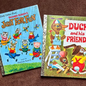 Two Vintage 70s Little Golden Books -