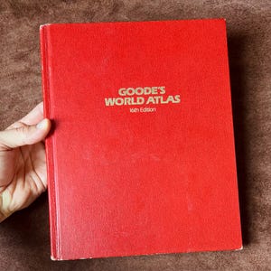 GOODES WORLD ATLAS - 1970年代のヴィンテージハードカバー世界地図帳