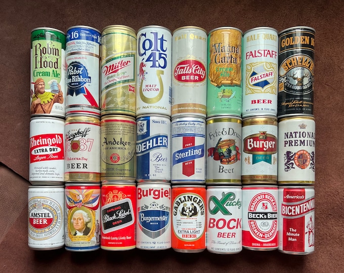70s 80s Vintage Beer Cans Lot of 24 Etsy