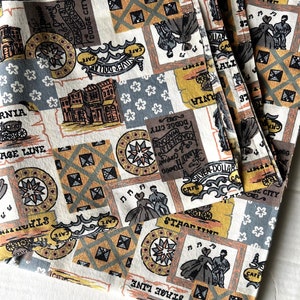 Materiał w stylu vintage z serii Frontier - CALICO - Manes Fabrics