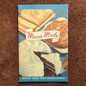 1930s Maca Made paperback Cookbook