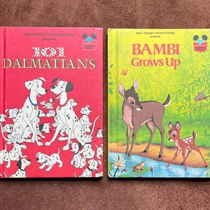 Walt Disney-verhalenboeken uit de jaren 70 en 80 - 101 DALMATIANS - BAMBI Grows Up
