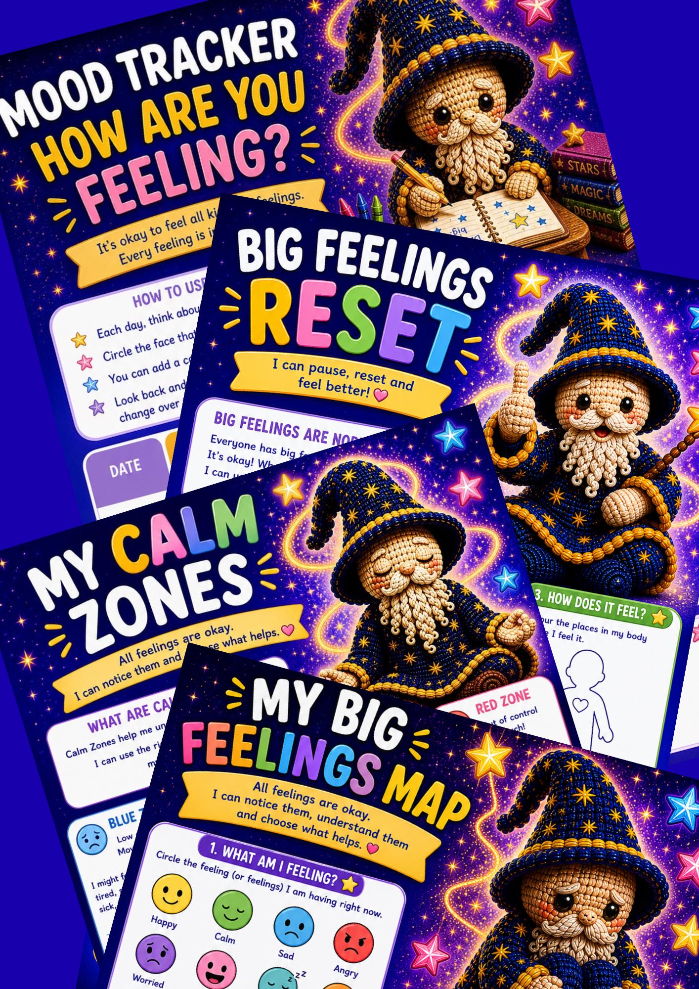 Big Emotions Mega Bundle | 16 Kids Emotional Regulation Worksheets ...