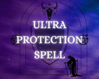 Ultra Schutzzauber, personalisiertes Energieschild Kerzen Ritual, spirituelle Verteidigung, Schutz & Reinigung