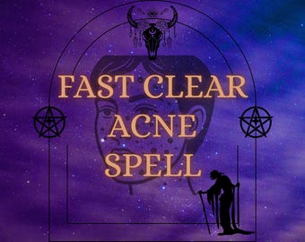 Custom Clear Acne Spell, Personalized Skin Clarity, Healthy Skin Energy, Balance And Self-Love