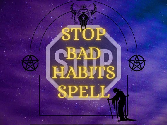Stop Bad Habits Spell, Personalized Self-Discipline & Habit Release, Control, Clarity And Positive Change Energy