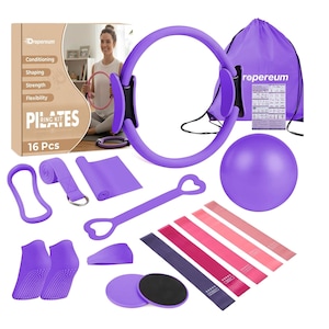 Pilates Kit, Pilates Ring Set, Pilates Essentials Kit for Women, Pilates Ring Set for Women, 16 Pack Pilate Starter Kit es