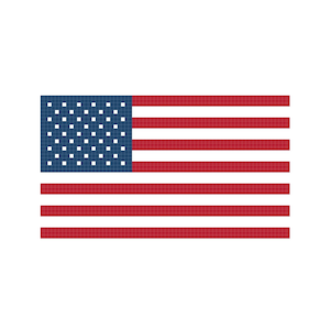DIY Needlepoint Usa Flag Pattern | Digital Chart For Painting Your Own Canvas | Easy Needlepoint Pdf | Instant Download | 18 Mesh