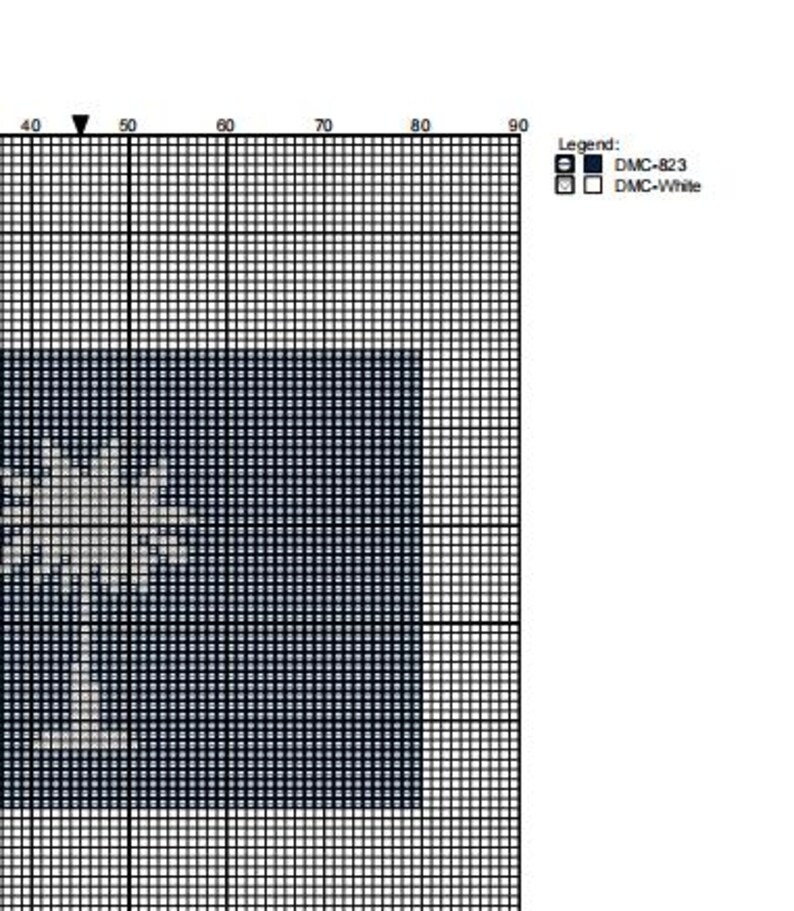 Needlepoint Grid DIY Needlepoint South Carolina Flag Pattern | Digital Chart for ...