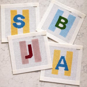 Kit de bordado para principiantes: lienzo de malla 13 personalizado y pintado a mano. Todo lo que necesitas. imagen 11