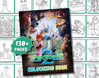 Animal Adventure Colouring Book for Kids & Adults | Printable Colouring Pages PDF | Cute Animal Activity Book | Instant Download