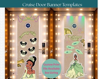 Tiana Cruise Door Banner Decoration - use with Canva to edit