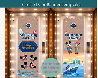 Disney Adventure Cruise Door banner decoration Canva Template