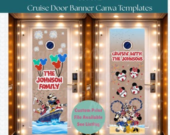 Family Cruise Door Banner Template - edit with Canva