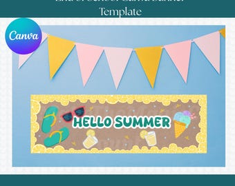 Hello Summer Canva Template