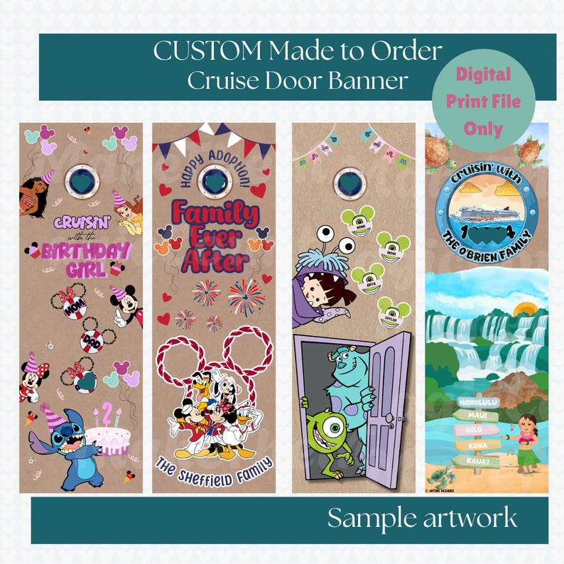 Image of custom personalized cruise door banner