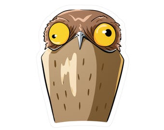 The Great Potoo - Hunter of the Night | Funny Bird Vinyl Decal