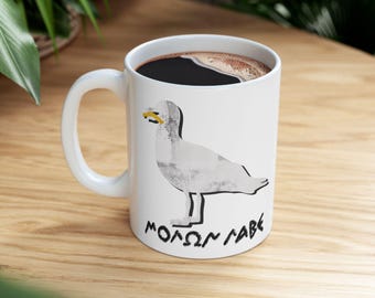 Molon Labe Seagull | Ceramic Coffee Cup