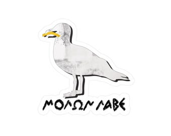Molon Labe Seagull | Bumper Sticker| Bumper Vinyl Decal