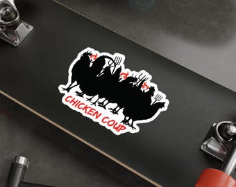 Chicken Coup in the Chicken Coop | Rooster Silhouette Bumper Vinyl Decal