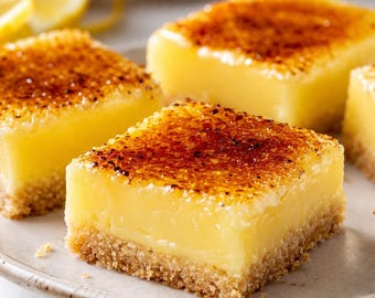 GOURMET DESSERTS RECIPE For Creamy Lemon Squares Recipe Cards.