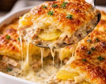 Fiches recettes gastronomiques pour le gratin de poulet et pommes de terre.