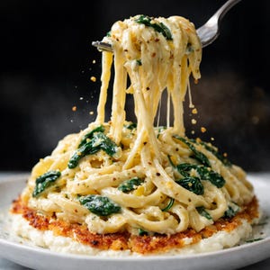 20-minutowy kremowy makaron z jednego garnka, szpinakiem, czosnkiem, parmezanem, cytryną i rozmarynem w ricotta (PDF)