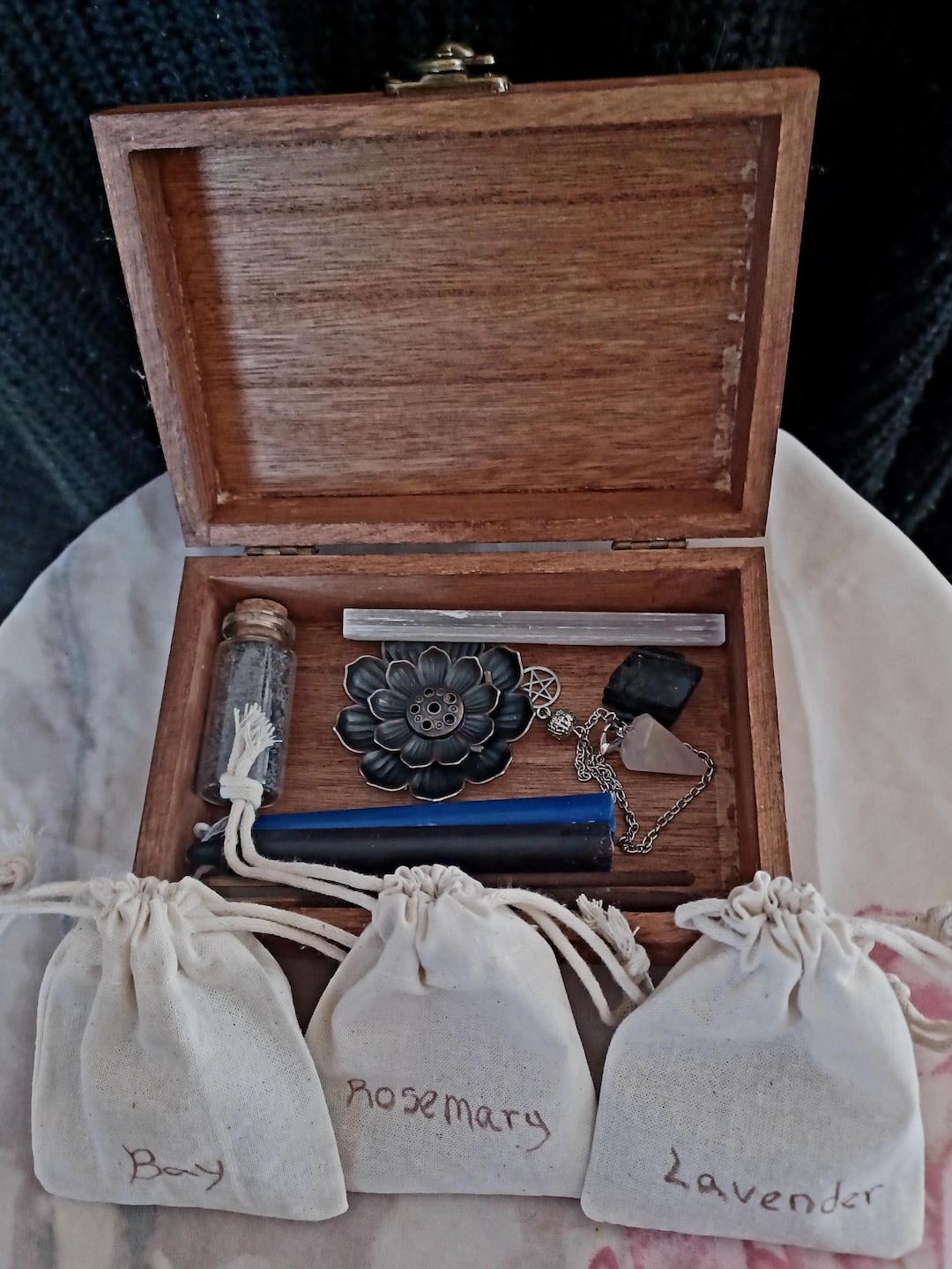 Altar Set Up/travel Altar Kit – Portable Ritual and Spell Box With ...