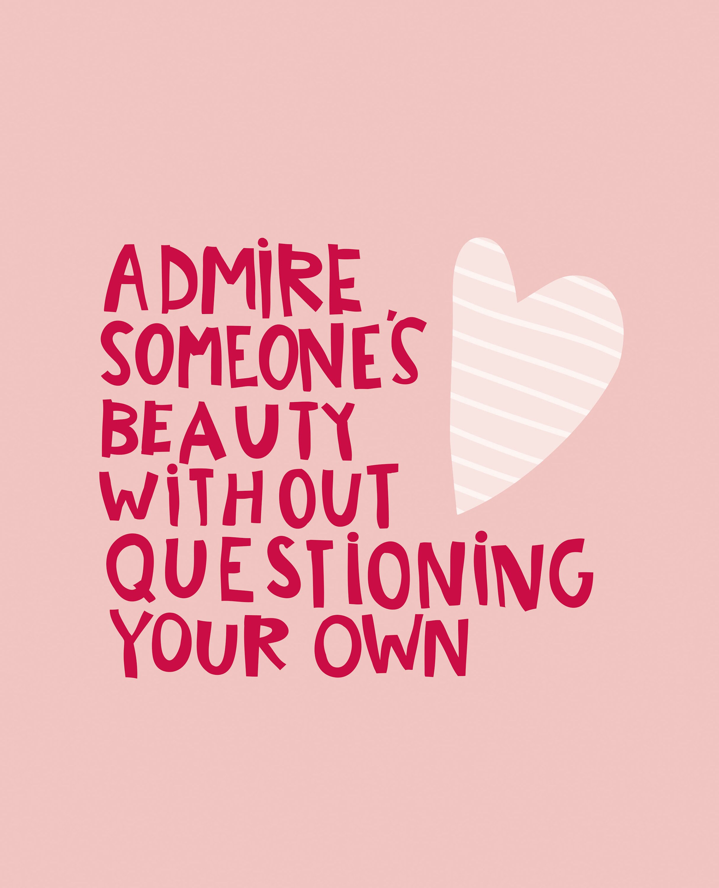 Admire Someone's Beauty Without Questioning Your Own | Etsy