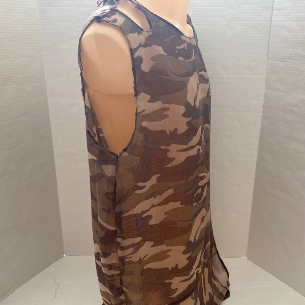 New Chinese Style See Through Mesh Sleeveless Top - Tang Dynasty Anecdotes 盛唐逸事