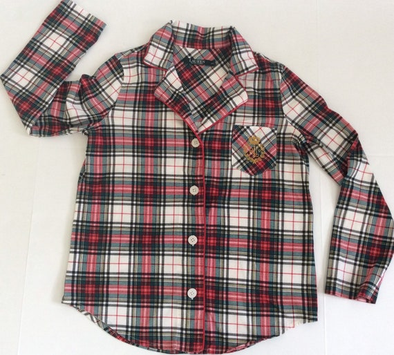 ralph lauren plaid blouse