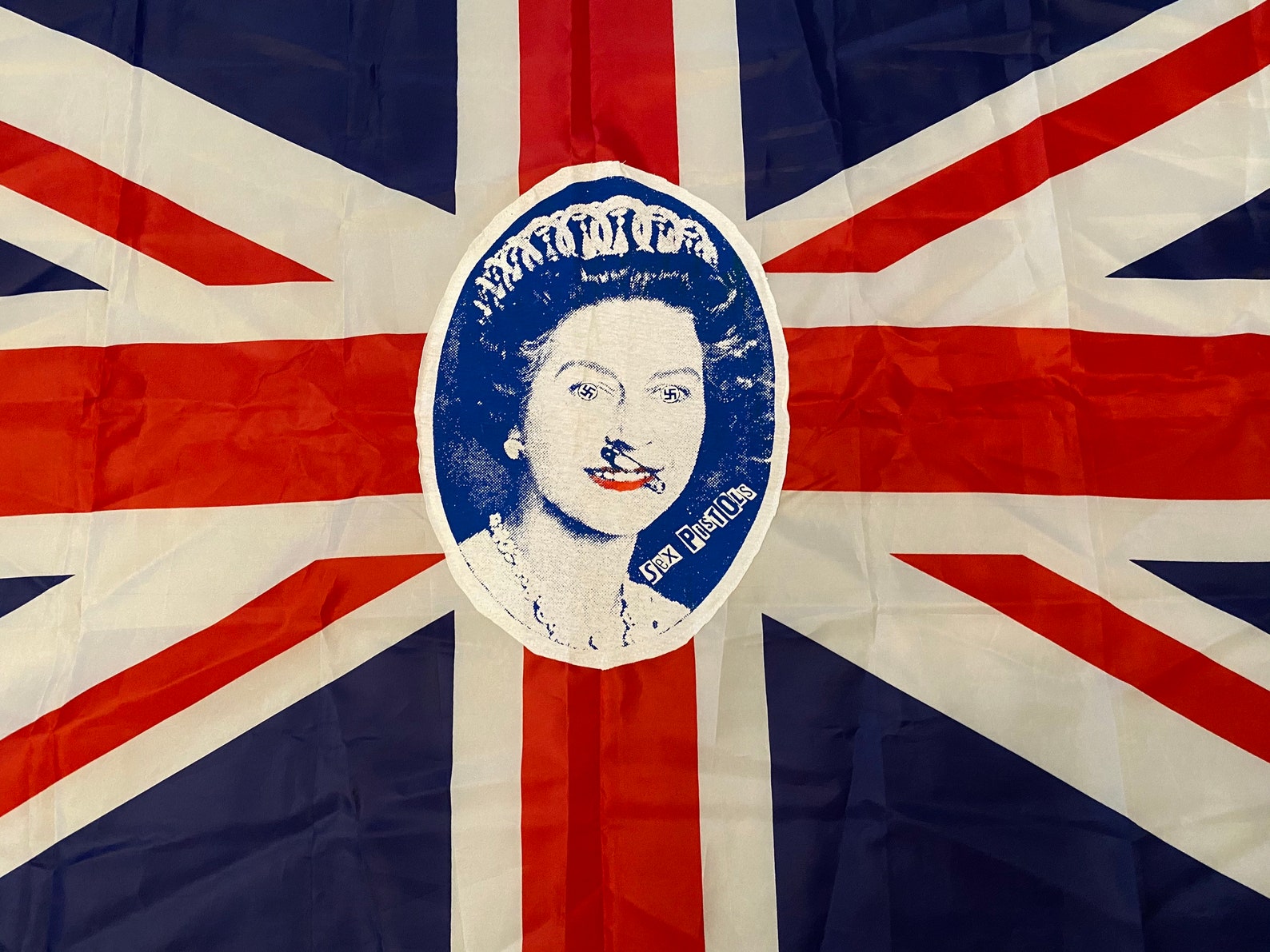 Punk FLAG Queen Pistols God Save The Queen Banner Queen | Etsy