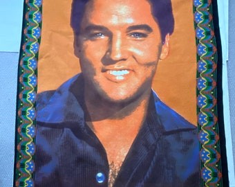 Vintage ELVIS Presley Rug- Elvis Fan-Collector Gift-The King Carpet Wall Hanging-Cotton Tapestry memorabilia-Home Decor -55x36 inches-SALE