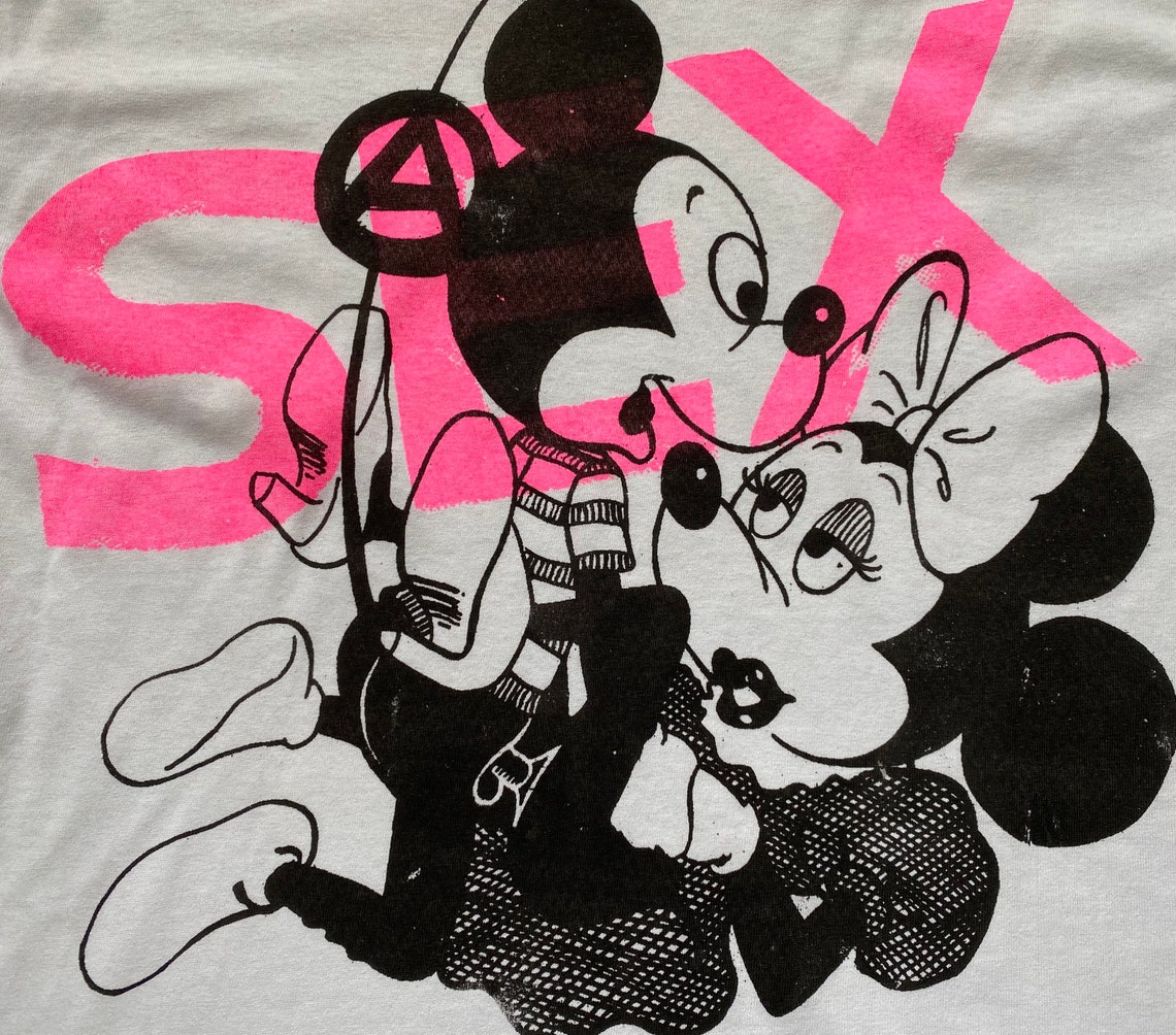 Punk Mickey Minnie Mouse Sex Tshirt Seditionaries Cartoon Etsy | Free ...