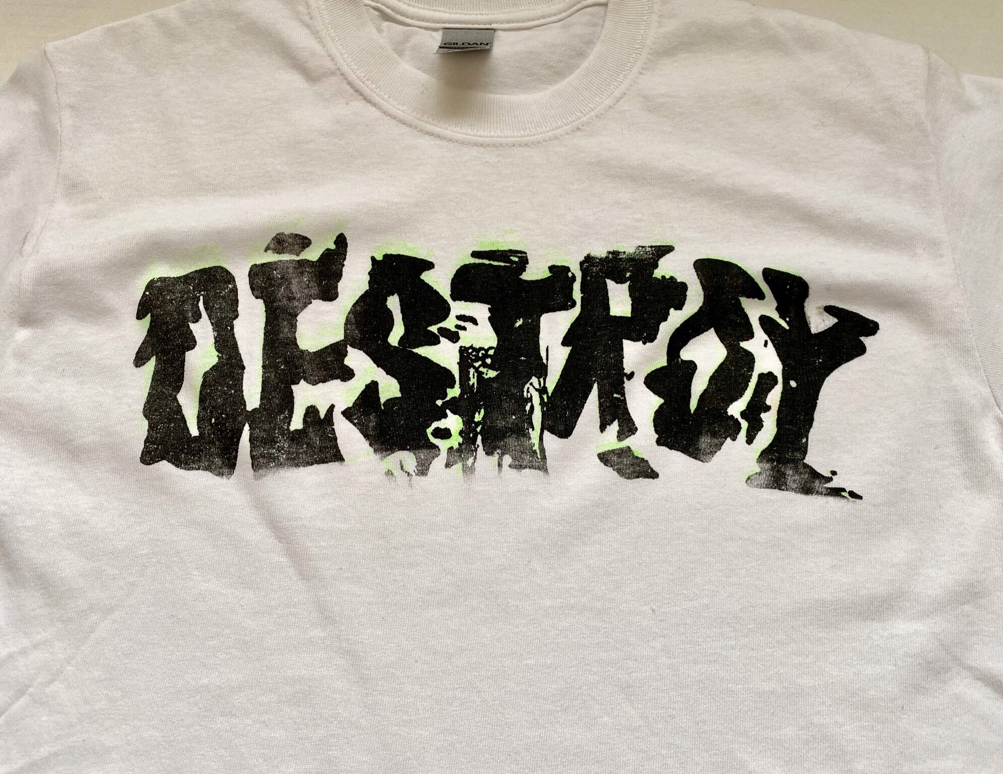 DESTROY Punk TSHIRT Pistols Anarchy White Tee SMALL unisex | Etsy