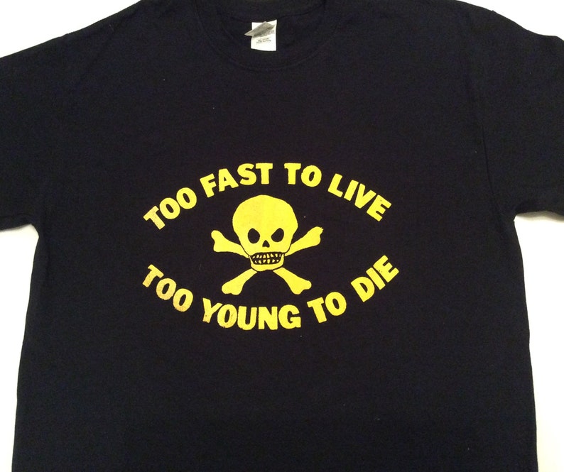 T Shirts Mens Long Sleeve T Shirt Too Fast To Live Too Young To Die Punk Seditionaries Kleidung Accessoires Bailek Com