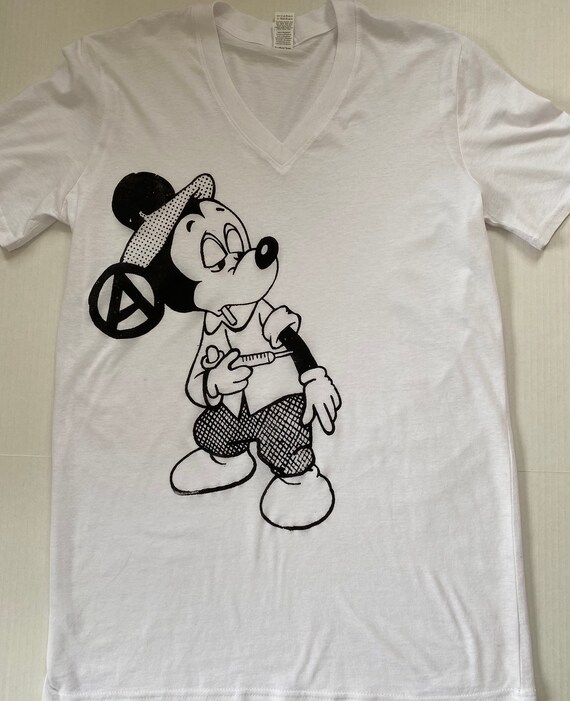 Punk Mouse Tshirt MATURE ADULT print 