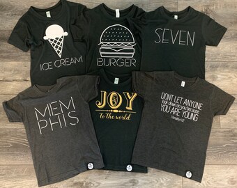 SHOP CLOSING SALE Size 8, Ready to Ship, Kids Memphis Tennessee Shirt, Kids Tennessee Shirt, Kids Ice Cream Shirt, Ice Cream Party,Ice Cream