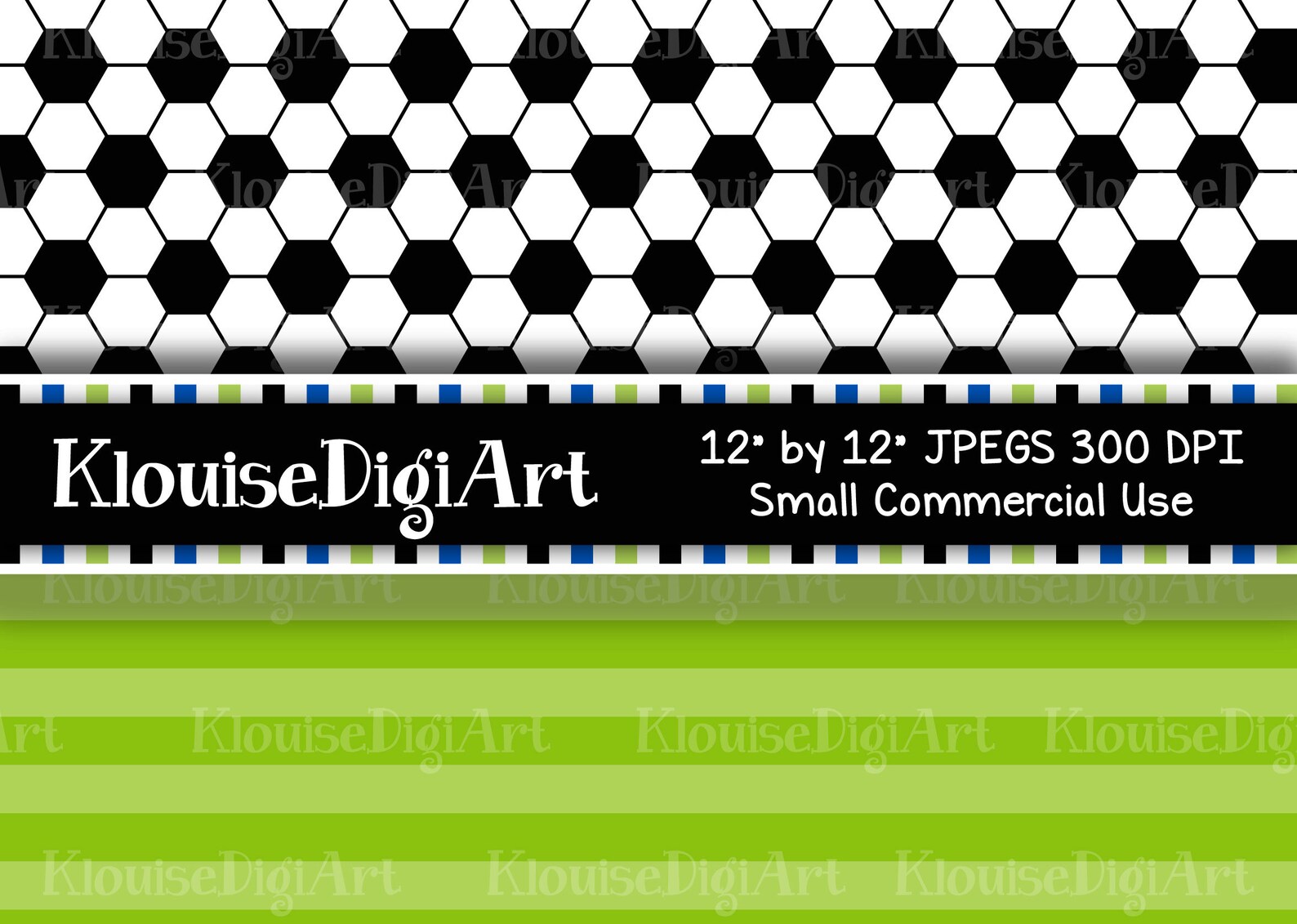 Soccer Football Digital Printable Papers and Clipart in Dark Etsy