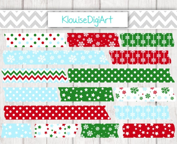 Christmas Washi Tape,holiday Washi Tape,red Green Pink Washi Tape,polka  Dots Washi Tape Clip Art,digital Washi Tape 